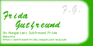 frida gutfreund business card